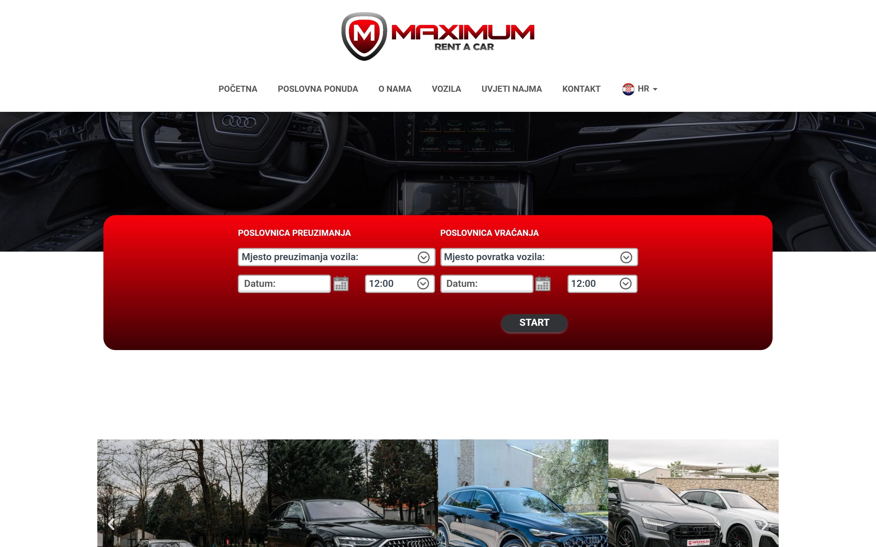 Before · The old website